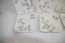(#71) Vintage CFH GDM Hand-Painted China Square Plates 7' Lot Of 6