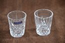 (#148) Waterford Crystal Marquis Poland Pair Of Shot Glasses 2.5'h
