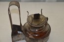 (#73) Vintage Antique Metal Wall Hanging Oil Kerosene Lamp (oil Inside)