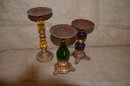 (#4) Decorative 3 Pillar Candle Stands