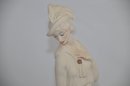 (#76) Florence Italy Giuseppe Armani Fancy LADY WITH HANDBAG Figurine Statue 11'H