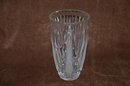 (#154) Crystal Glass Decorative Vase 10'H