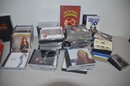 (#137) Large Lot Of DVD, CD's  And Cassettes