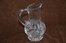 (#157) Lead Crystal Glass Pitcher 9.5