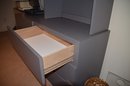 Grey Formica Dresser With Hutch 6 Drawers
