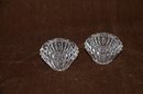 (#162) Lead Crystal Votive Candle Holders 2.5'H