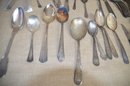 (#1) Large Lot Of Assorted Silver-plate Flatware