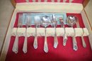 (#3) Complete National Silver Co. Silver Plate Flatware Set 58 Pieces In Storage Box
