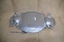 (#16HH) Pewter Crab Serving Tray 21' Long
