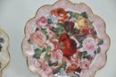 (#88) Franklin Mint Plates Victorian Rose And Bountiful Bouquet