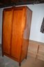 Wood Storage Wardrobe Cabinet 2 Doors