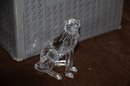 (#172) Swarovski Crystal Sitting Jaguar Figurine Panther Cheetah With Box