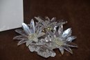 (#173) Swarovski Crystal Maxi 3 Daisy Flower Arrangement With Box