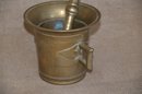 (#12) Brass Mortar And Pestle Heavy