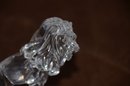 (#178) Swarovski Crystal Standing LION On Rock 4.5' With Box