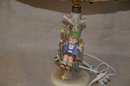 (#1) Vintage Pair Of Hummel Goebel Apple Tree Boy & Girl Table Lamps 229 & 230 Original Shades