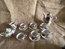 (#45) Vintage ROYAL SEALY Japan Demitasse Cup And Saucer Set, Coffee Pot With Sugar Bowl And Creamer