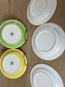 (#86) Quadrifoglio Ceramic 8' Plates Italy Set Of 3 ~ Citrus Grove Set Of 2 Plates 7.5'