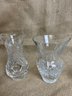 (#121) Lot Of 4 Crystal Glass Bud Vases 4.5'H
