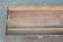 (207)  Vintage Wood Tool Box With Separate Tool Section/missing Closure