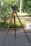 (227) WL.E Gurley NY # 37156 Surveyor Meter/ Level /tripod  Wooden Stand  Meter Doesn't  Fit Securely