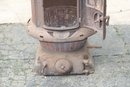 (315)  Antique Pot Belly Wood Burning Stove  Park Oak BuckWalter Stove Co. PA Cast Iron?
