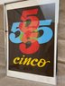 (#134) Signed Jack Brusca AP 1972 Cinco 5 Framed Picture - See Condition Note