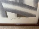 (#135) Signed Jack Brusca 1972 AP 14/30 Pipes Serigraph Art Framed Picture