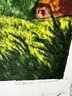17) Vintage Signed Louis Ramet LeRuge Landscape Engraving Paris Print Society Art Cottage Decor