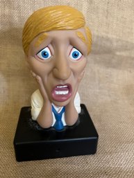 (#48) John Rau Talking Head Voice Activated Toy Executive Office Whipping Boy - Works