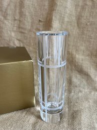 (#3EL) Lenox Kate Spade Crystal Glass Vase 7.5x2