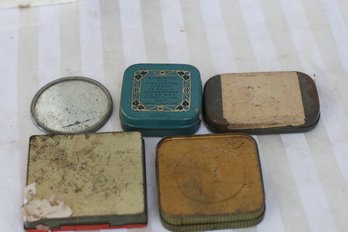 (222) Variety Of Vintage Tins  & An Old New Century Diary
