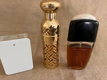 (#146) Perfume ( Used )gucci Rush For Men, Shalimar In Gold, Perry Ellis Cologne For Men