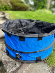 (340) Portable Pop-up Bathtub For Dog OR Large Collapsible Blue Cooler