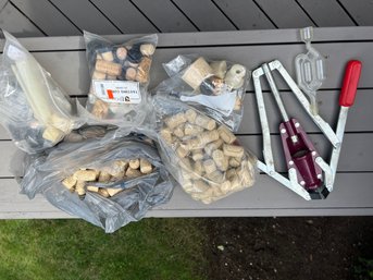 Wine Making Tools And Bottle Corks