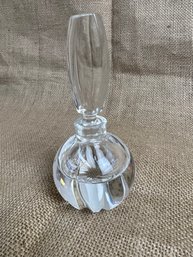 (#128) Glass Cut To Clear Perfume Bottle