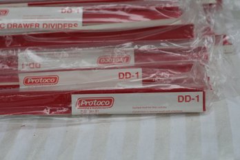 (349) Lot  Of Protoco DD-1 Plastic Draw Dividers/Used As Toolbox Partitions