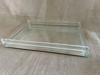 (#149) Mirror Glass Vanity Tray 16x12
