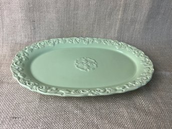 (#5) Decorative 12' Serving Platter Sage Color