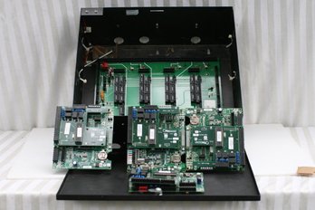 (338) Keri Systems Black Metal Box With Mounted PKL 500 Controller Board &  Additional Circuit Board