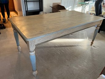 Shabby Chic Country Farm Distress Wood Dining Kitchen Table