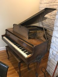 Wurlitzer Baby Grand Piano From The 30s All Carved Wood