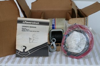 New In Box Electric Winch Powerwinch 12 Volt Electric Model # 315 / Like New