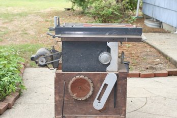 (319) Craftsman Band Saw Model#113.29903: On Wood Cabinet W/casters:  Check Photo's & Description