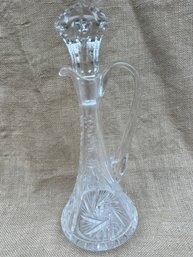 (#60) Crystal Glass Decanter 12'H