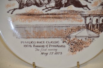 367) Preakness 100th Running Of Preakness Decorative Plate