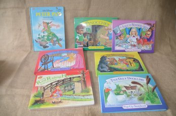 (#64) Children Pop Up Books ~ Peter Pan, Little Red Riding Hood, Sleeping Beauty, The Ugly Duckling