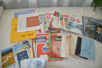(#97) Vintage Assorted Lot Of Brochures ~ Travel ~ Periodicals ~ Maps