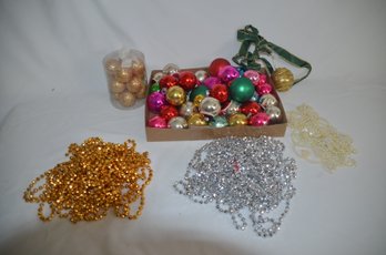 (#4) Assorted Lot Of Colorful Balls And Beaded Garland