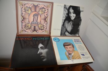 44) Record Albums Lot Of 4: Bobby Rydell, Joan Baez, WKBW Radio